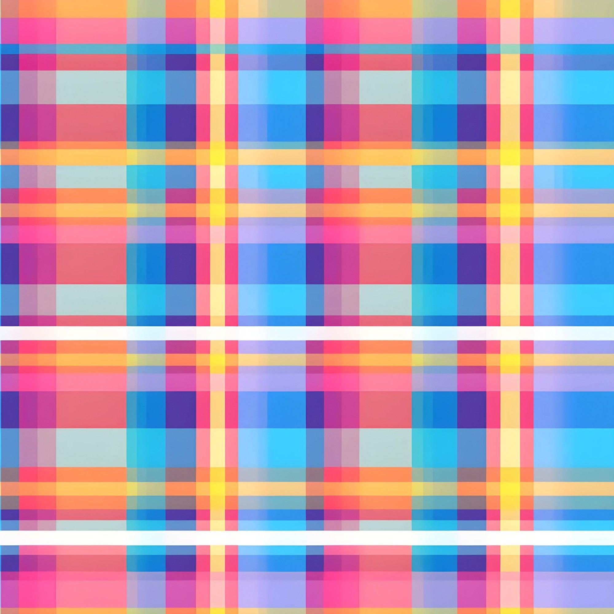 Sunset Tartan Pattern 9 Minky Fabric