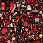 Rockabilly Rouge Pattern 11 Minky Fabric