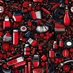 Rockabilly Rouge Pattern 6 Minky Fabric