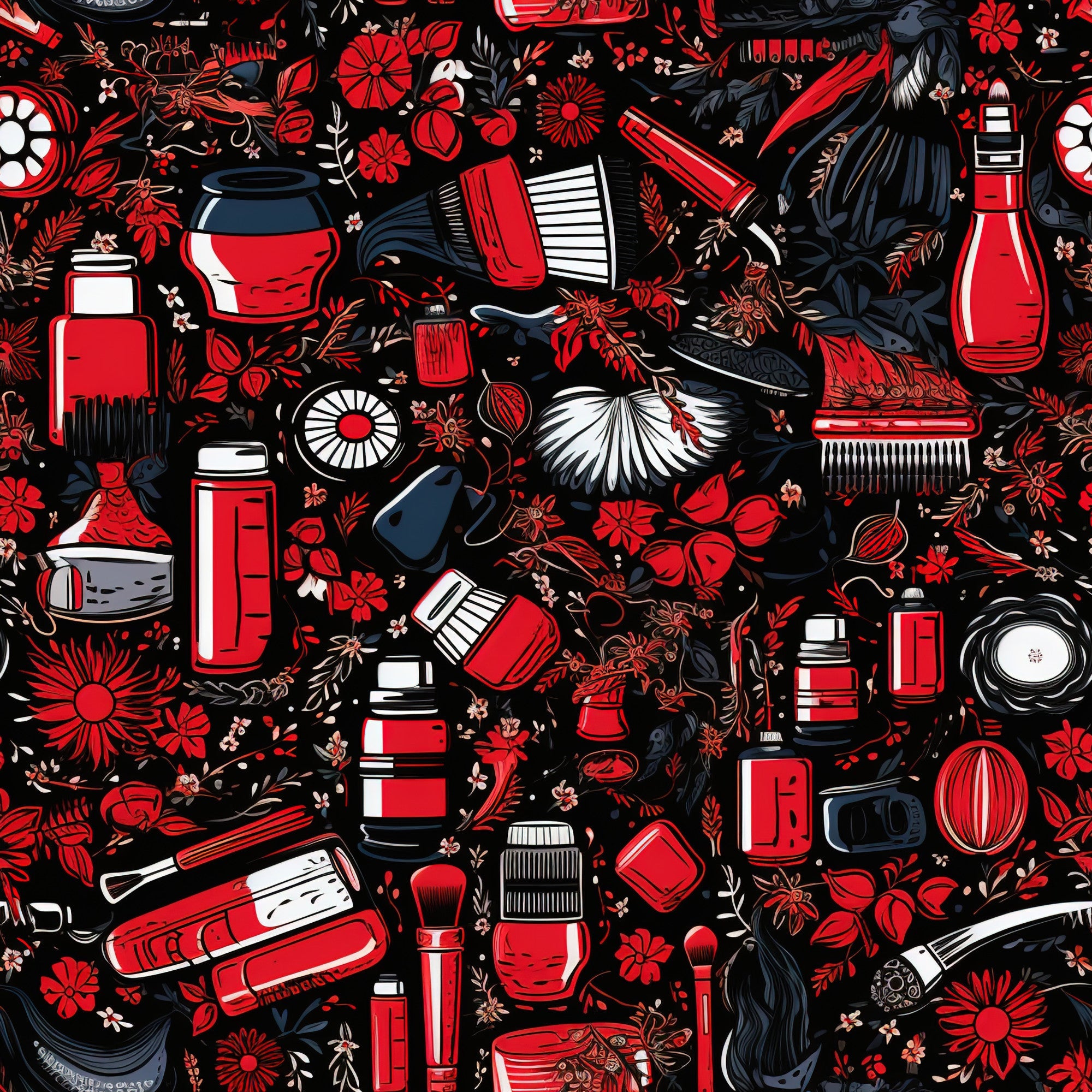 Rockabilly Rouge Pattern 6 Minky Fabric