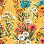 Sunlit Wildflowers Pattern 11 Minky Fabric