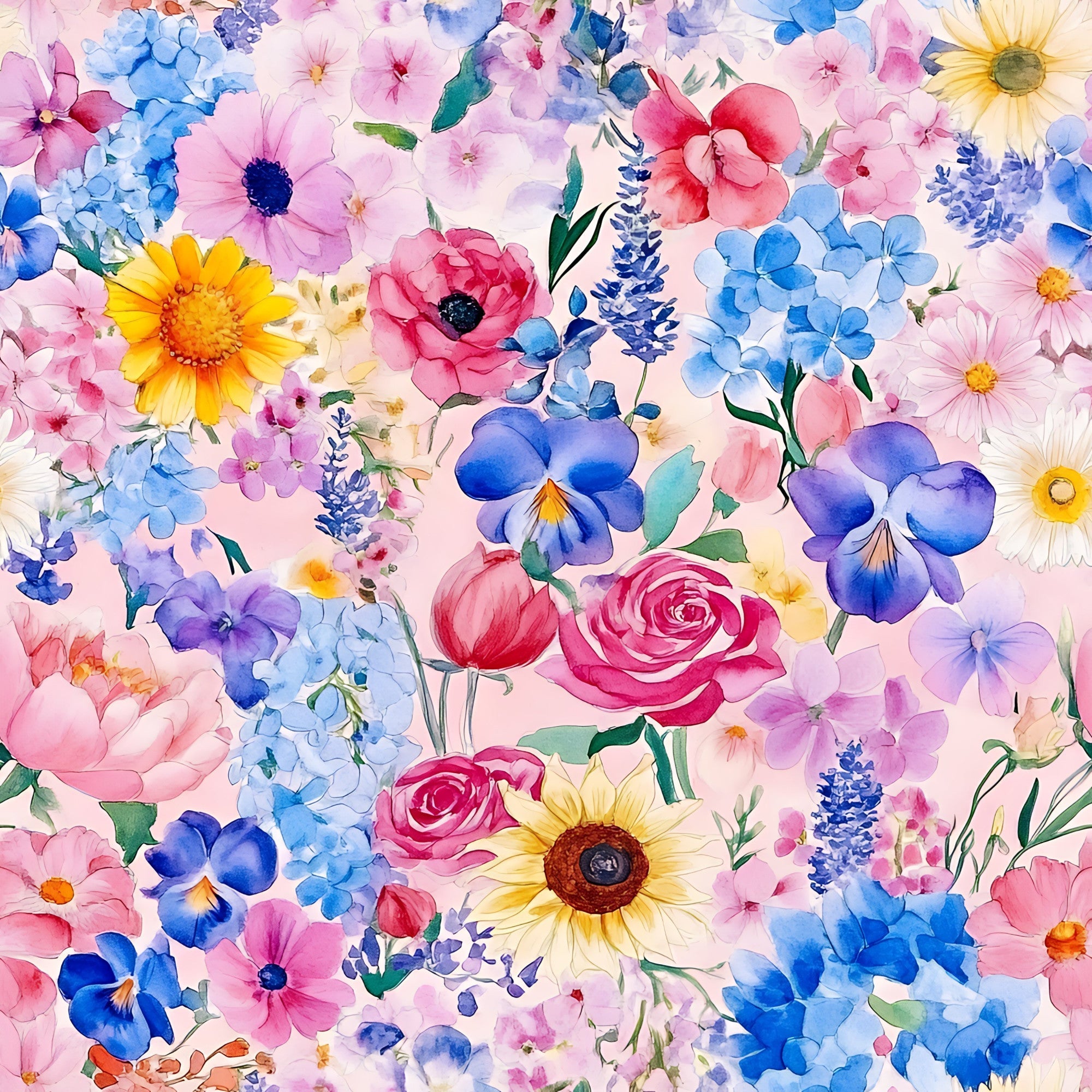 Petal Parade Pattern 2 Minky Fabric