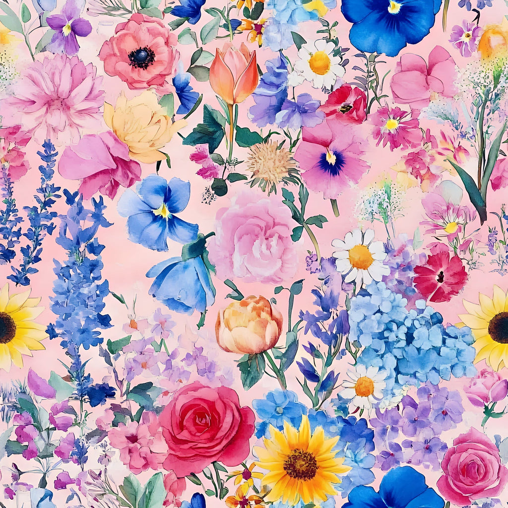 Petal Parade Pattern 5 Minky Fabric