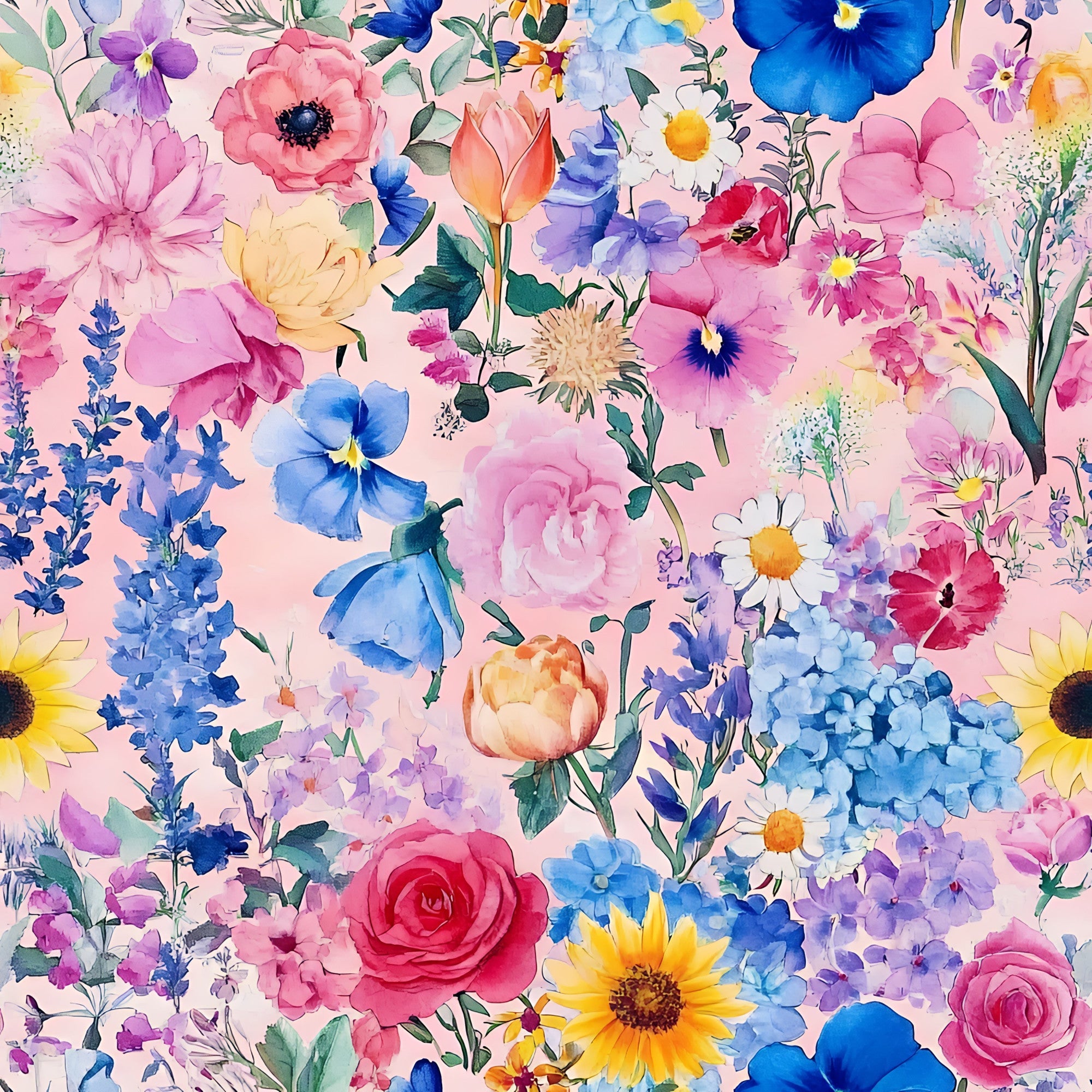 Petal Parade Pattern 5 Minky Fabric