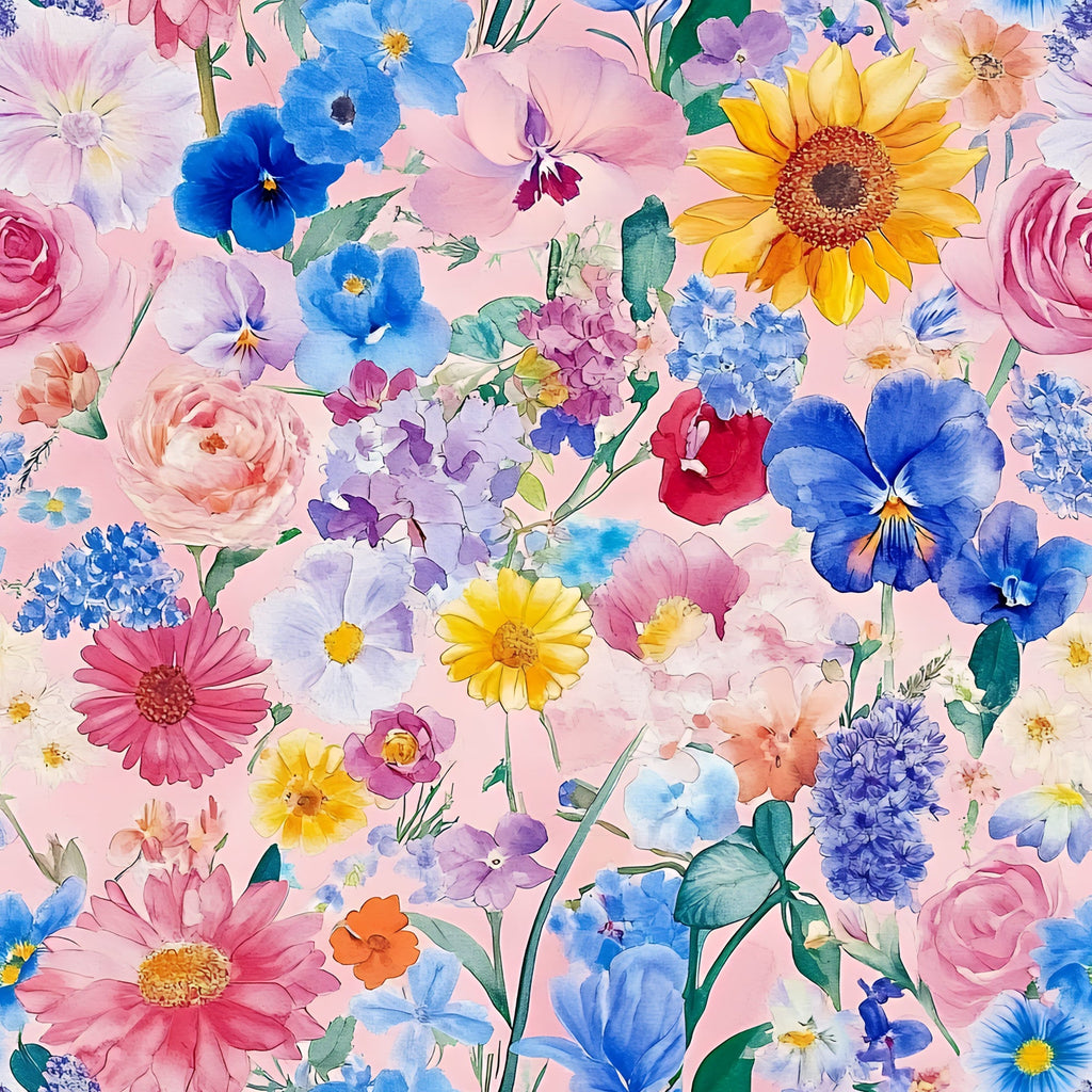 Petal Parade Pattern 8 Minky Fabric