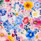 Petal Parade Pattern 9 Minky Fabric