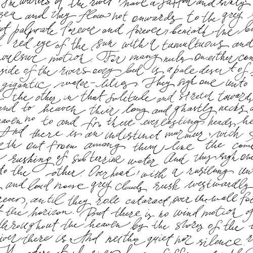 Handwritten cursive text filling the image, with varying line thickness and style.