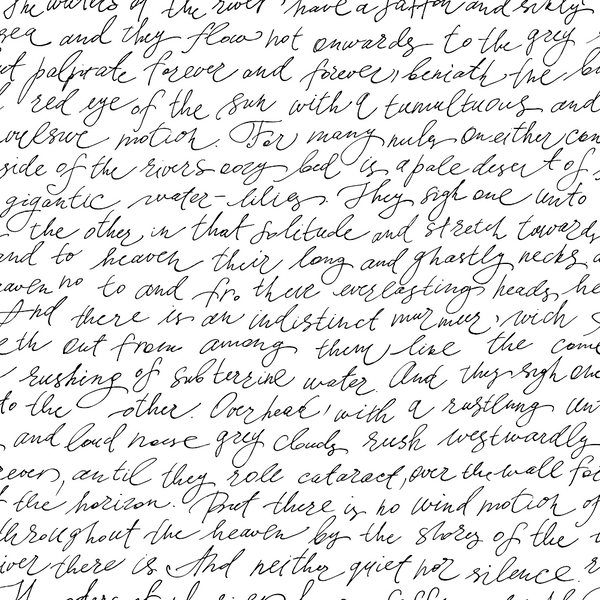 Handwritten cursive text filling the image, with varying line thickness and style.