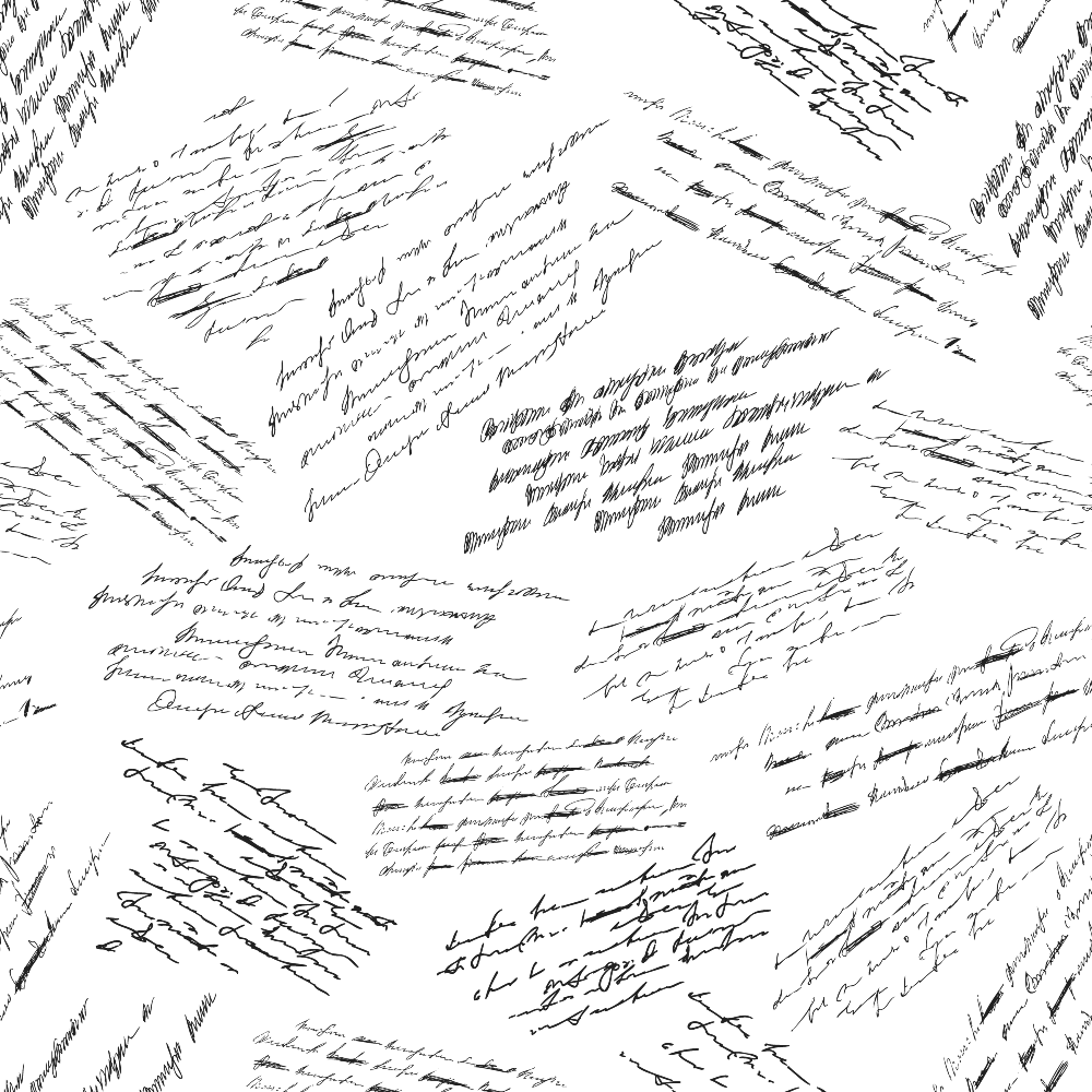 Handwritten text scattered in various orientations on a white background. The text is in cursive and appears randomly positioned across the image.
