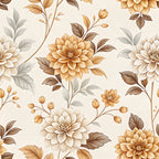 Parchment Blooms Pattern 7 Minky Fabric