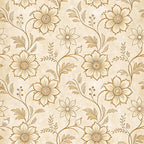 Parchment Blooms Pattern 9 Minky Fabric