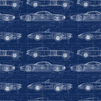 Midnight Motorworks Pattern 11 Minky Fabric