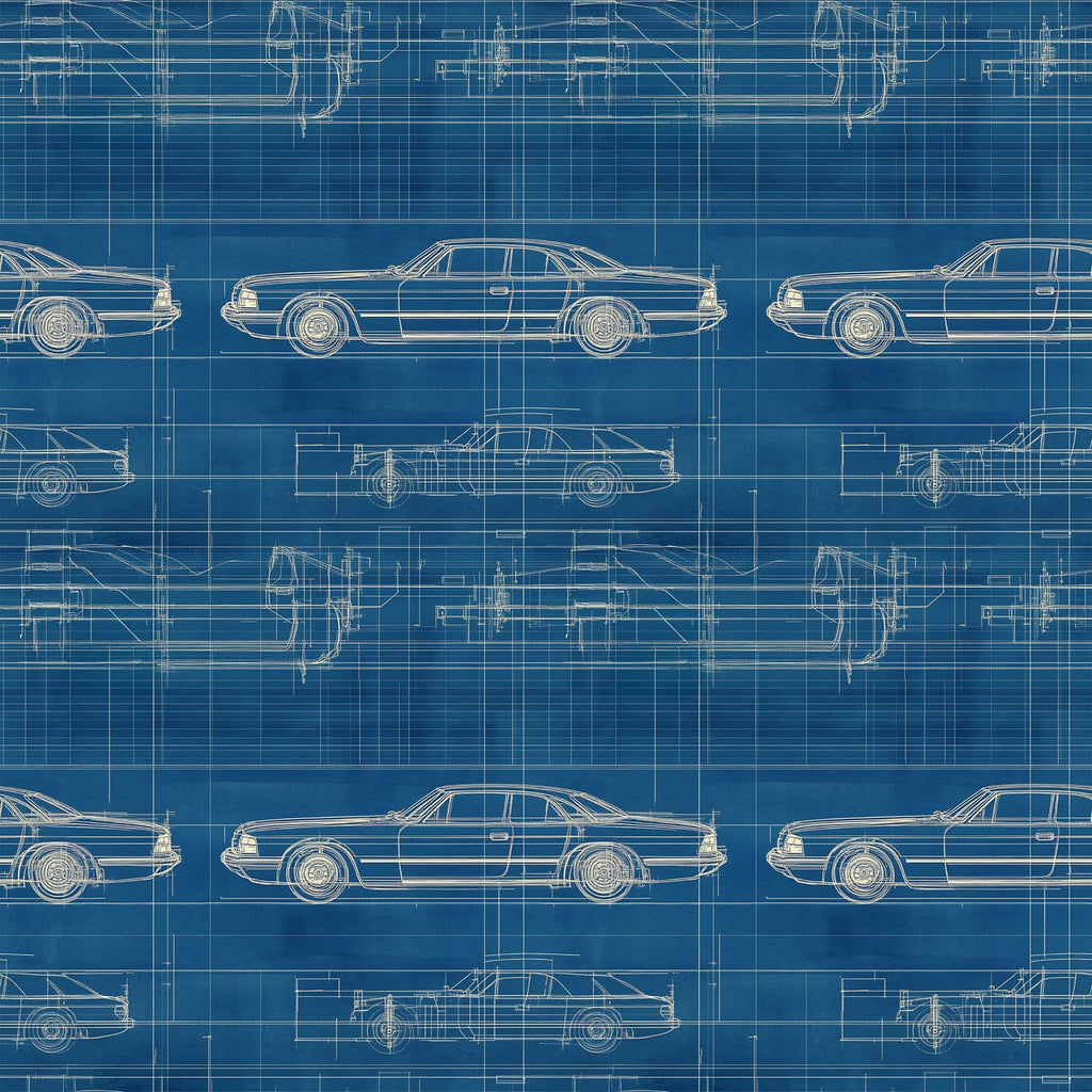 Midnight Motorworks Pattern 3 Minky Fabric