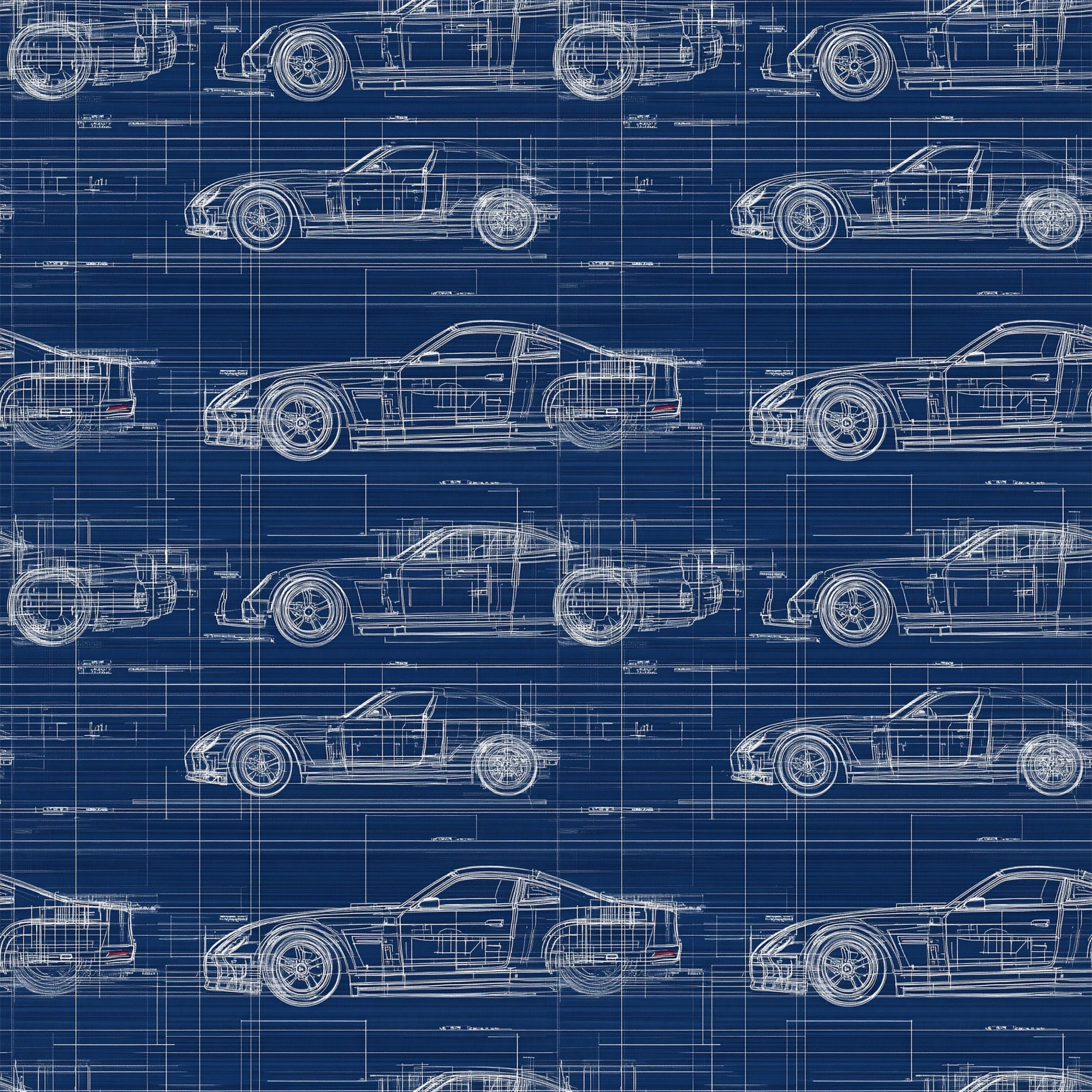 Midnight Motorworks Pattern 6 Minky Fabric