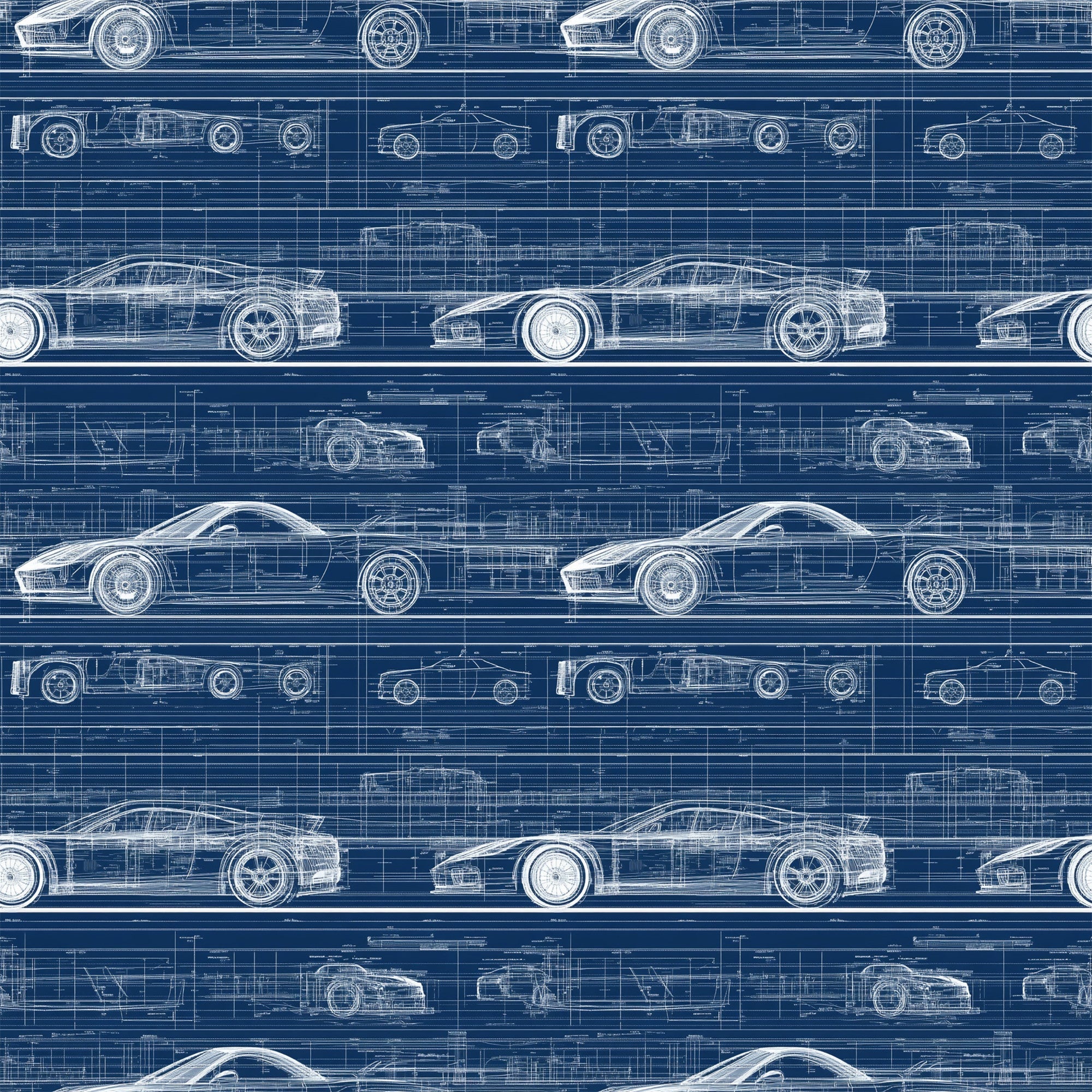 Midnight Motorworks Pattern 9 Minky Fabric