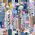 Skyline Blooms Pattern 13 Minky Fabric