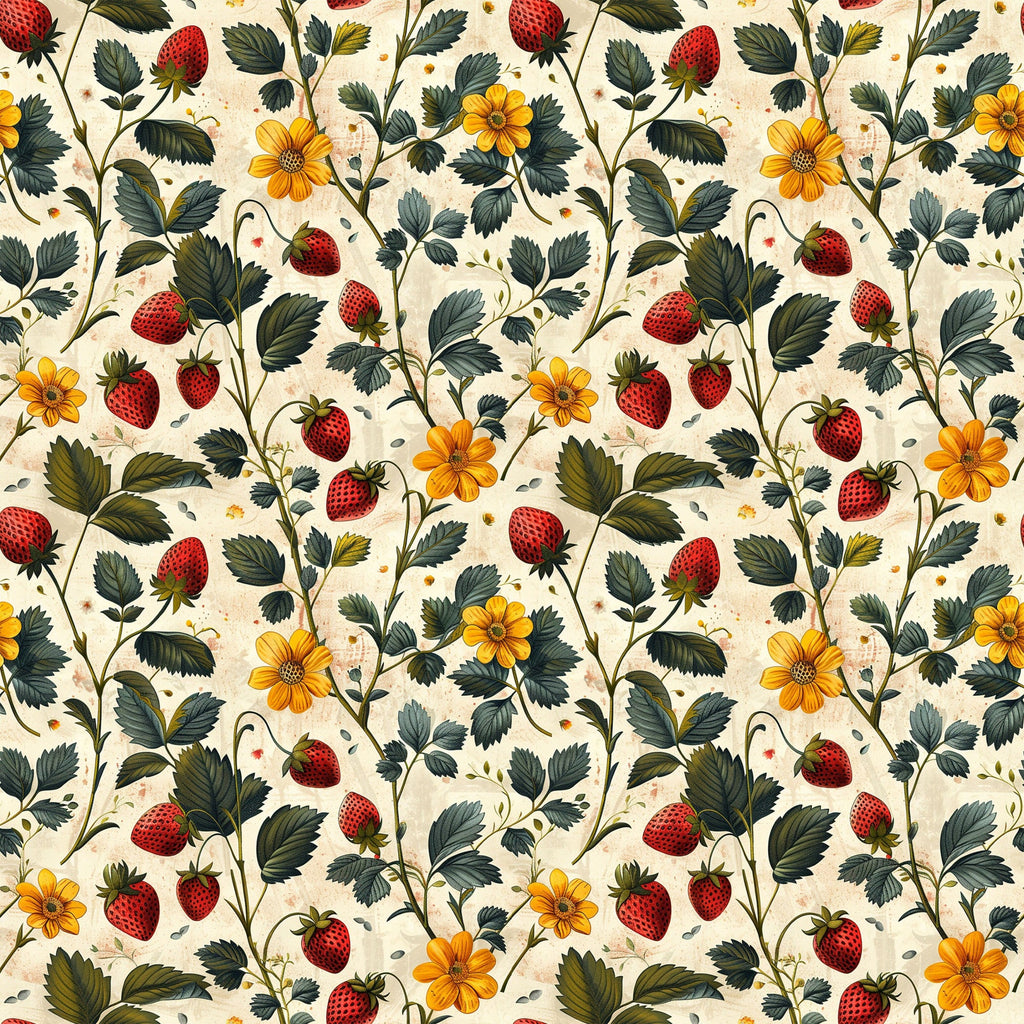 Heirloom Berry Patch Pattern 3 Minky Fabric