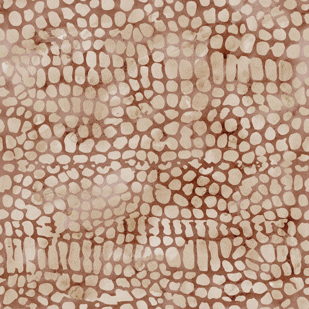 '- Watercolor Crocodile Print 1 Fabric - Brown - Beige - Animal print - Textured - Natural tones - Quilting - Cotton - Fabric - Soft finish - Premium quality