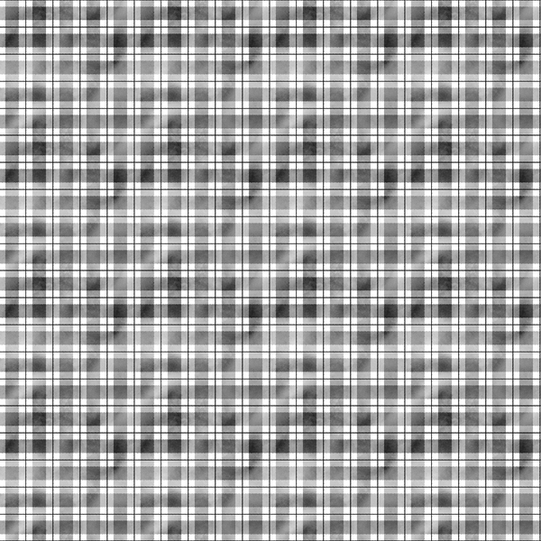 grayscale, black, white, gray, plaid pattern, checkered, gingham, lumberjack, buffalo check, squares, geometric, watercolor effect,, fabric panel, rustic, country style, monochrome, textile, crafting material