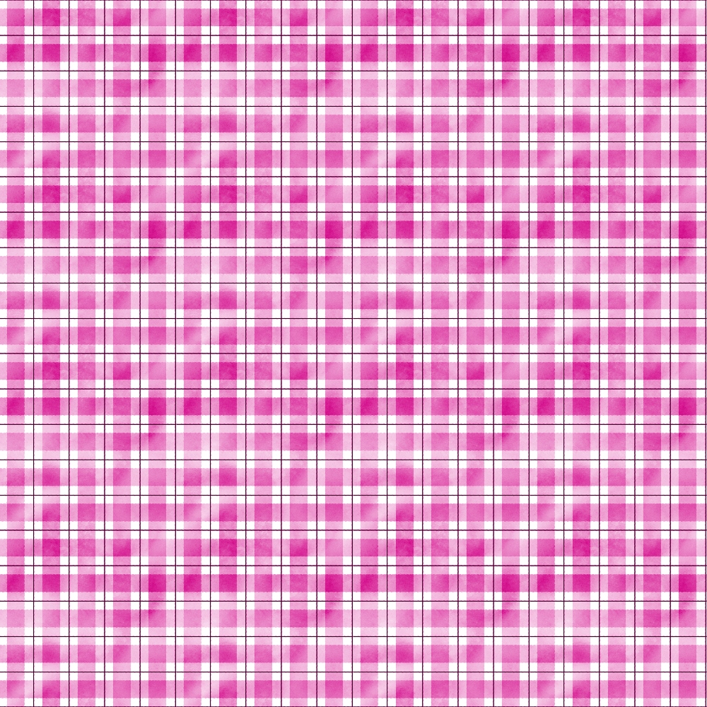 pink, magenta, fuchsia, plaid pattern, gingham, checkered, watercolor effect,, fabric panel, geometric design, square blocks, grid pattern, soft pastels, feminine colors, crafting material, patchwork, textile design, repeating pattern, cotton fabric