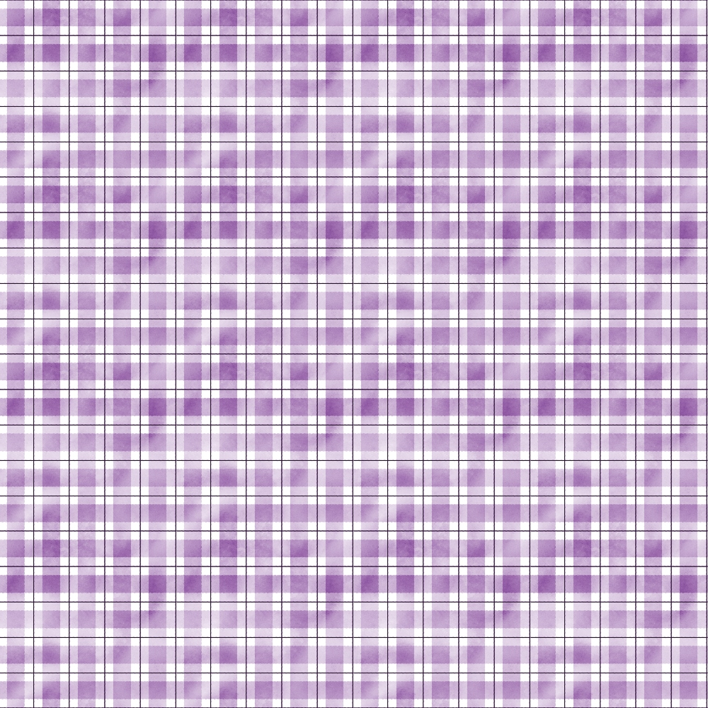 purple, lavender, lilac, plaid pattern, gingham, checkered, watercolor, soft pastels,, fabric panel, grid design, geometric, checker pattern, square blocks, feminine colors, crafting fabric, sewing material, repeating pattern, buffalo check
