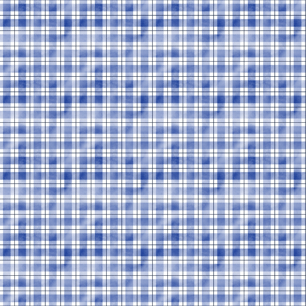 blue, white, plaid, gingham, checkered, watercolor, soft wash, cotton fabric, quilting panel, grid pattern, squares, woven look, country style, rustic, lumberjack, casual wear, shirt fabric, geometric design, repeated pattern, crafting material