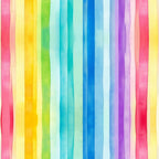 Vertical watercolor stripes in a rainbow spectrum on a white background.