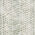 '- Watercolor Snake Print 1 Fabric - Quilting - Cotton - Fabric - Light green - Off-white - Animal print - Snake skin pattern - Watercolor texture - Soft textile - Reptile-inspired design