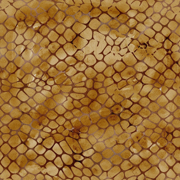 '- Watercolor Snake Print 2 Fabric - Quilting - Cotton - Brown - Tan - Snake skin pattern - Animal print - Textured - Natural tones - Fabric yardage