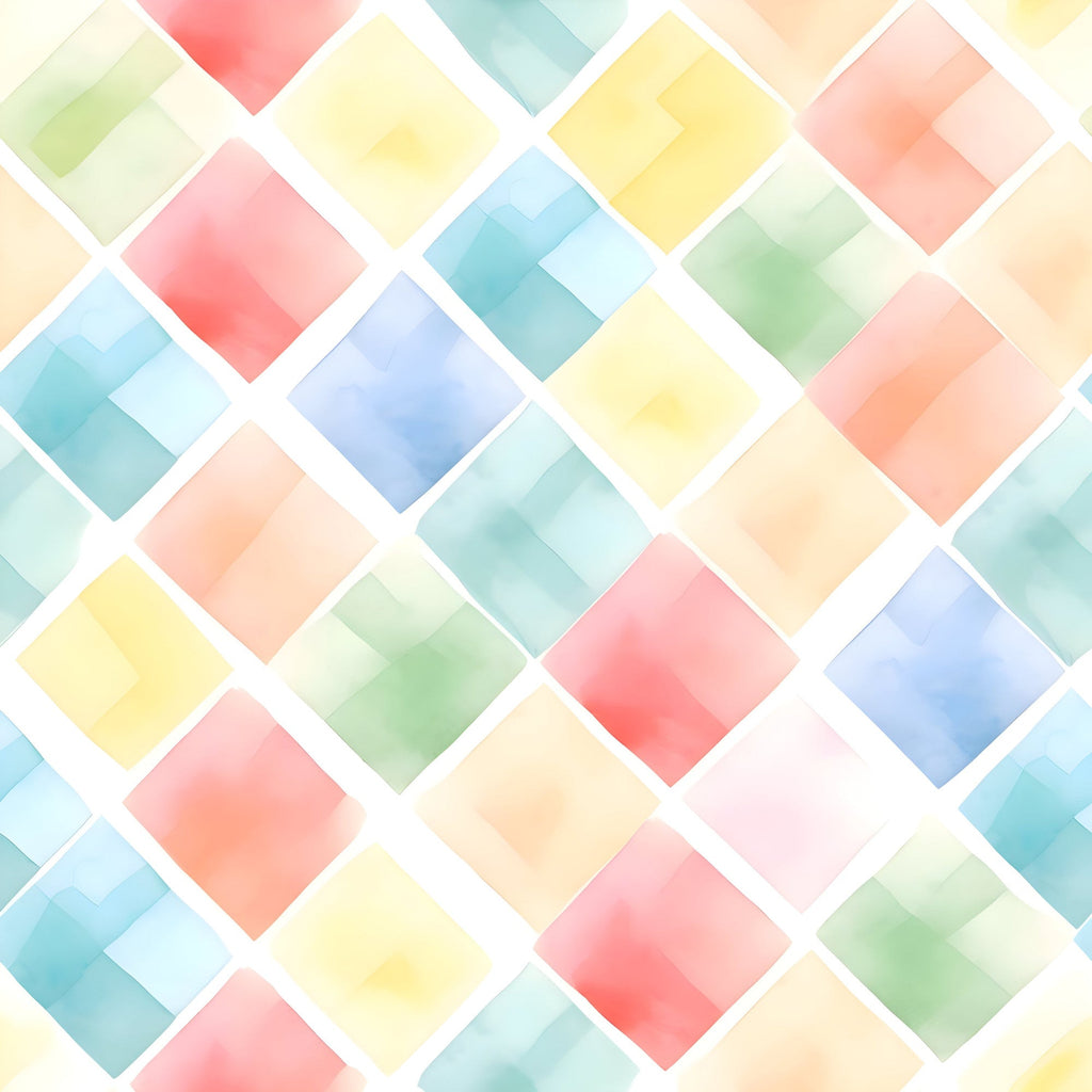 Sorbet Squares Pattern 6 Minky Fabric