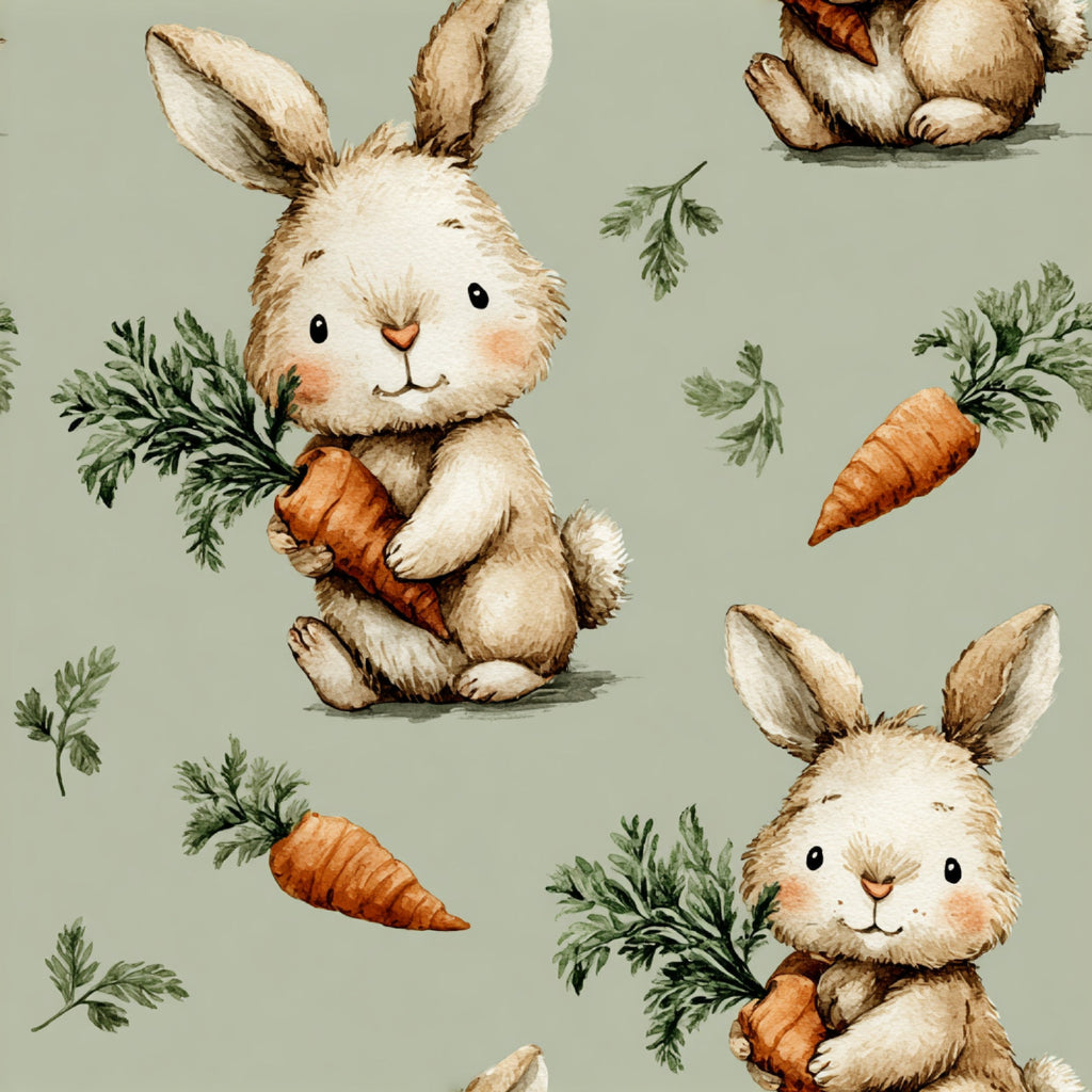 Bunny Blooms Pattern 13 Minky Fabric