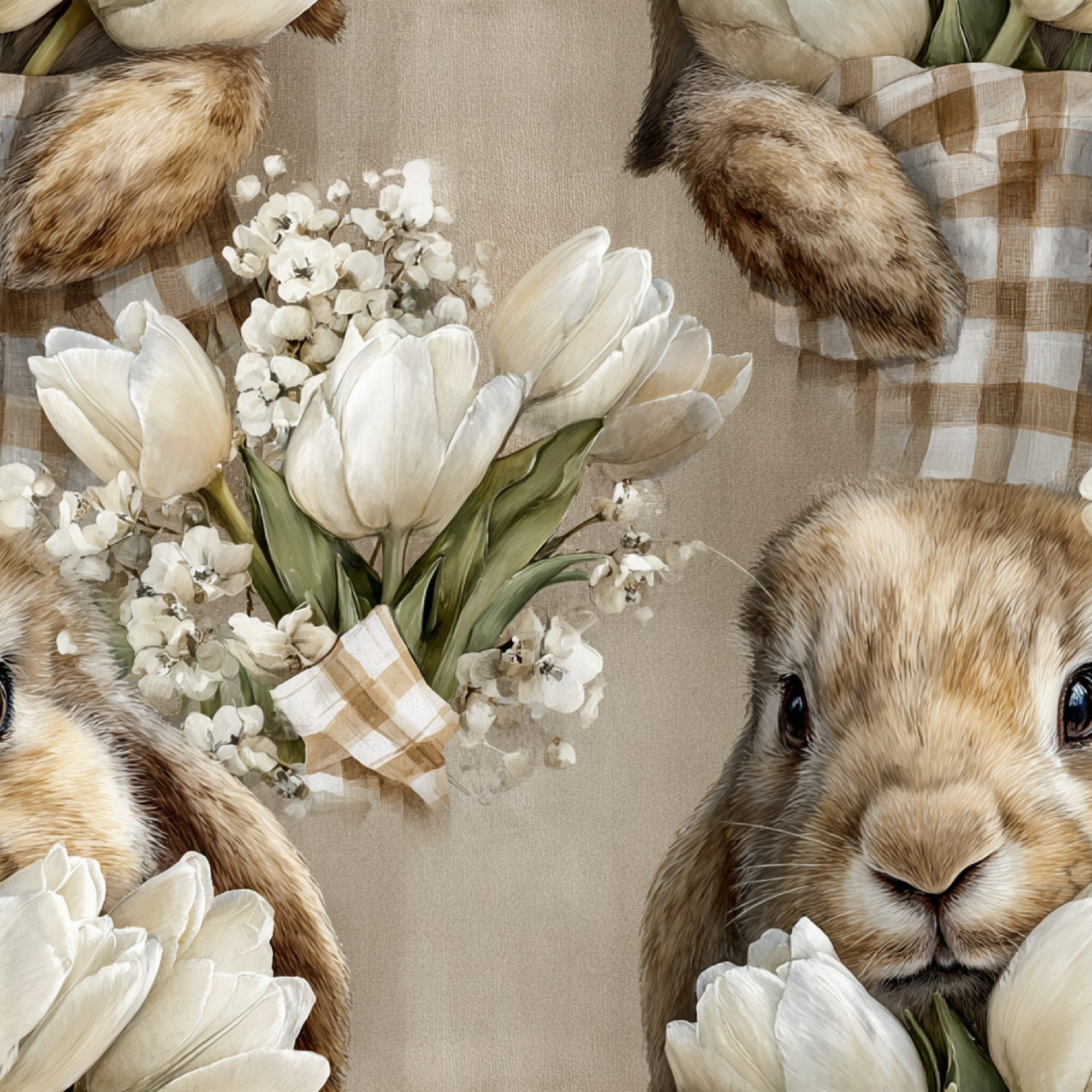 Bunny Blooms Pattern 35 Minky Fabric