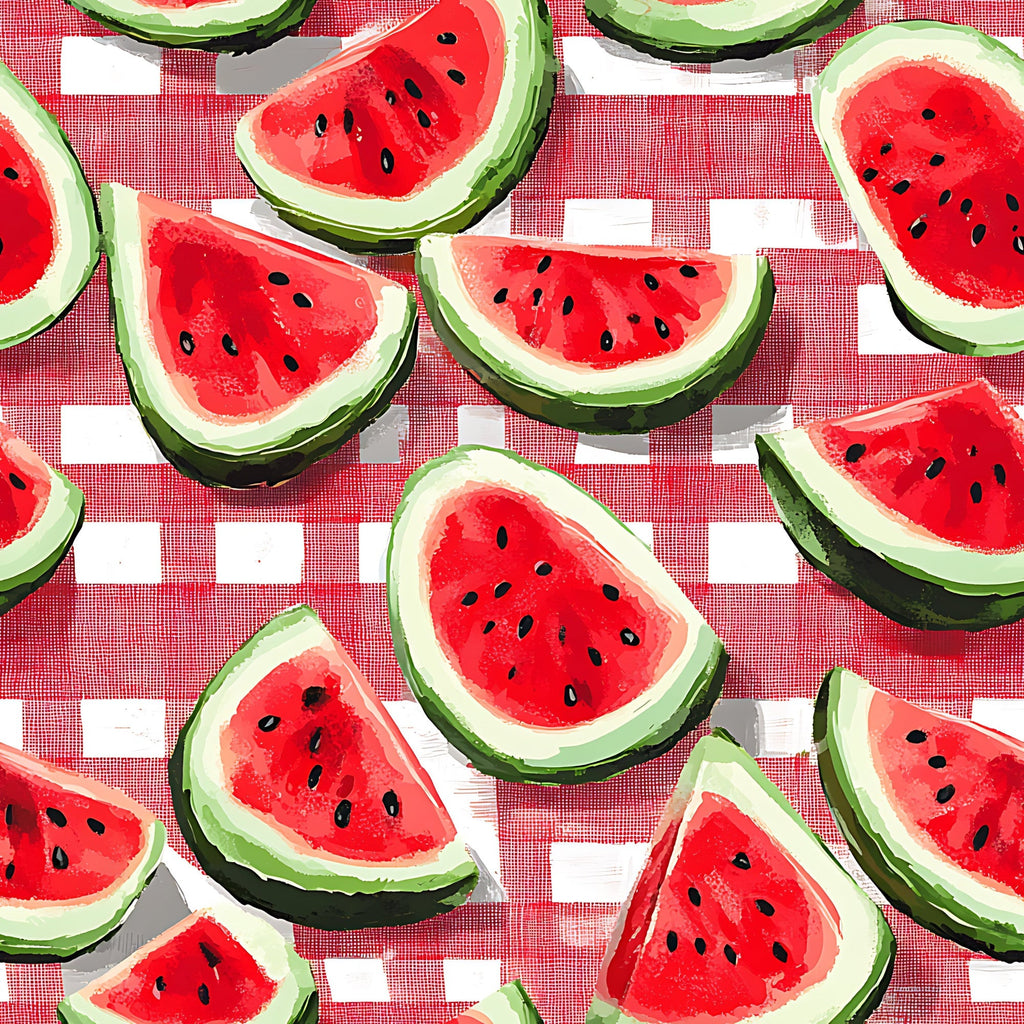 Summer Melon Slices Pattern 13 Minky Fabric