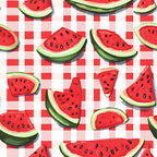 Summer Melon Slices Pattern 14 Minky Fabric