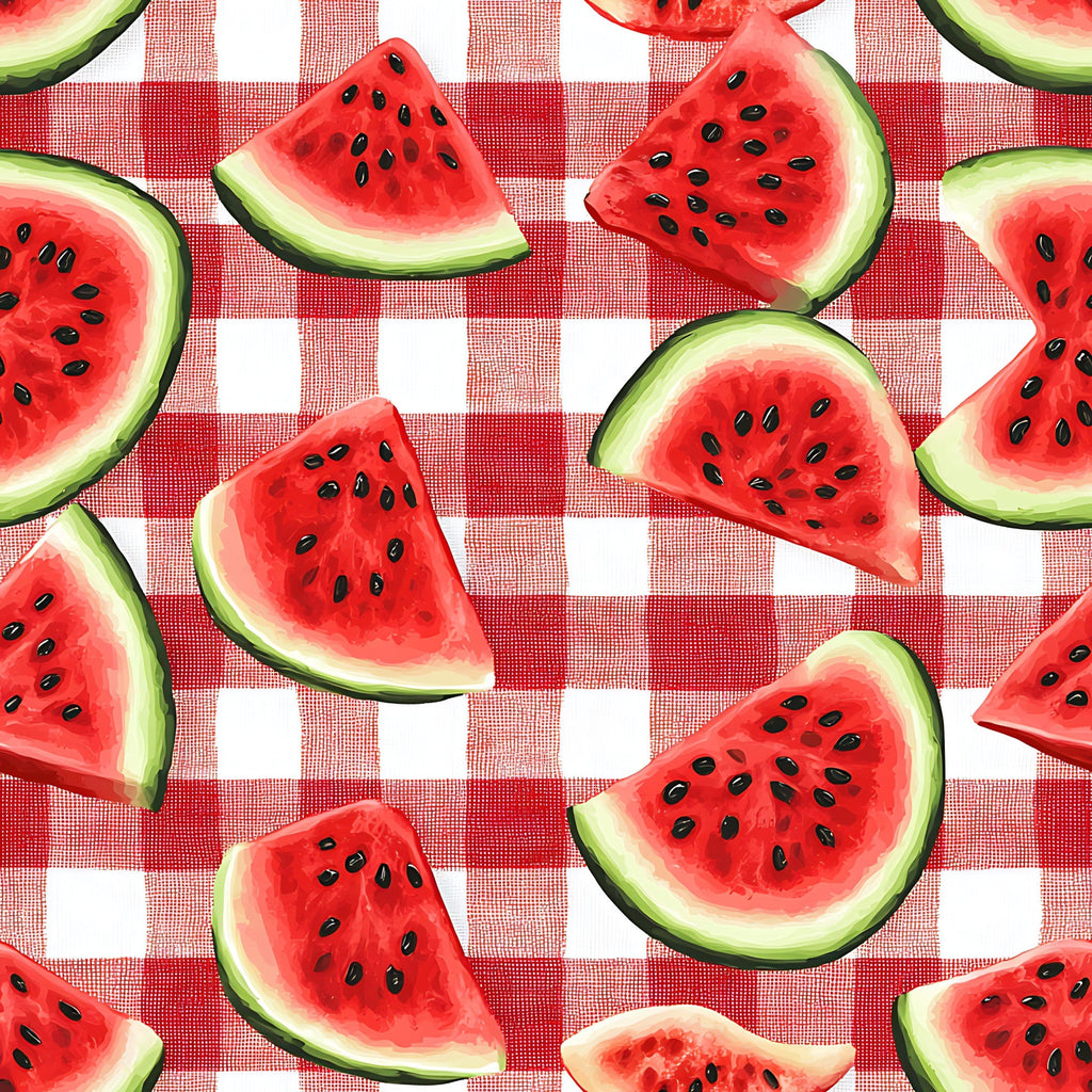 Summer Melon Slices Pattern 16 Minky Fabric
