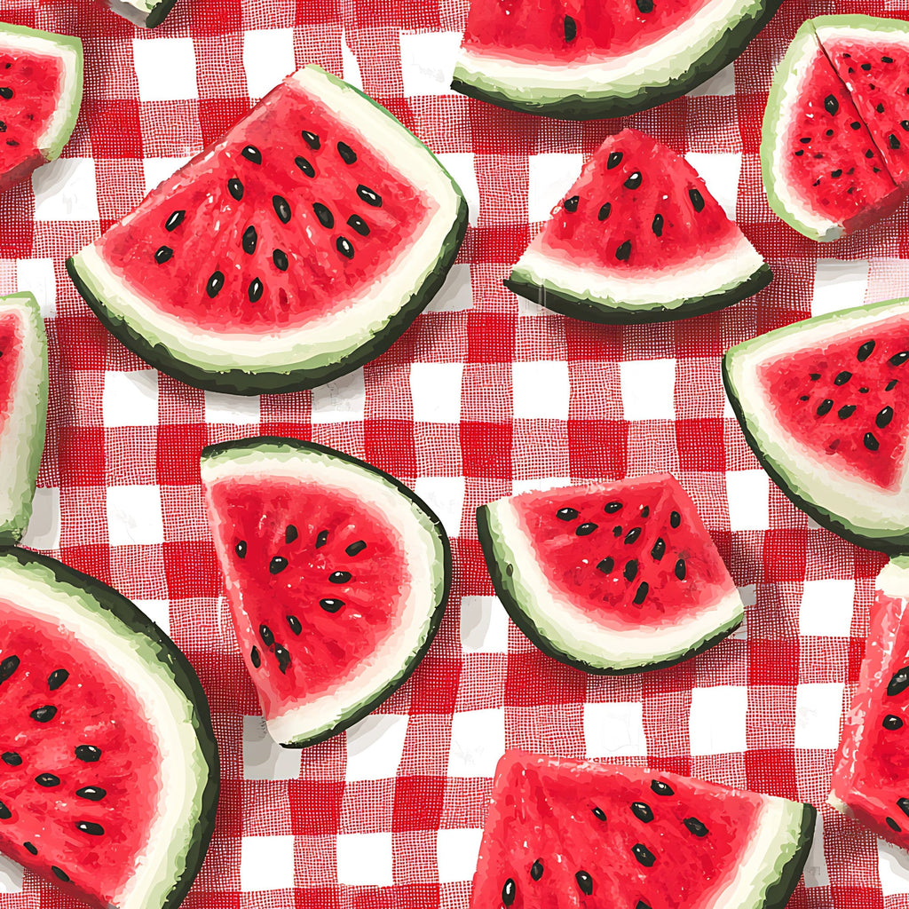 Summer Melon Slices Pattern 20 Minky Fabric