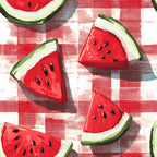 Summer Melon Slices Pattern 5 Minky Fabric