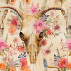 Western Bull Pattern 16 Minky Fabric
