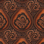 Western Tooled Leather Pattern 1 Minky Fabric