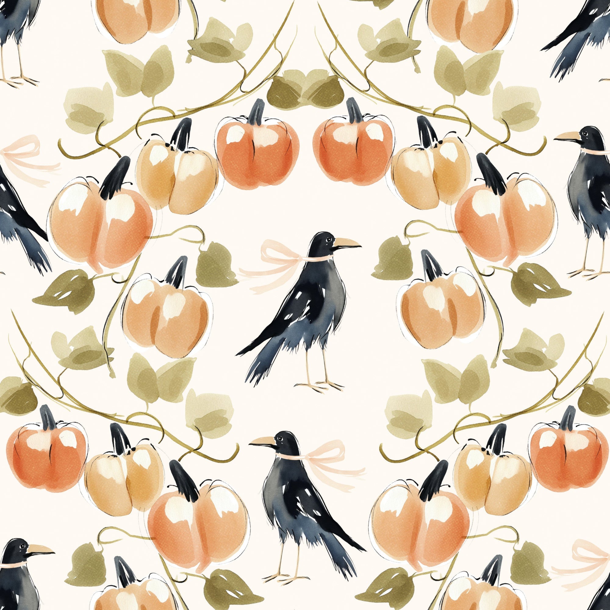 Whimsical Halloween Pattern 3 Minky Fabric