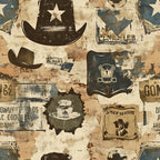 Frontier Outlaws Pattern 11 Minky Fabric