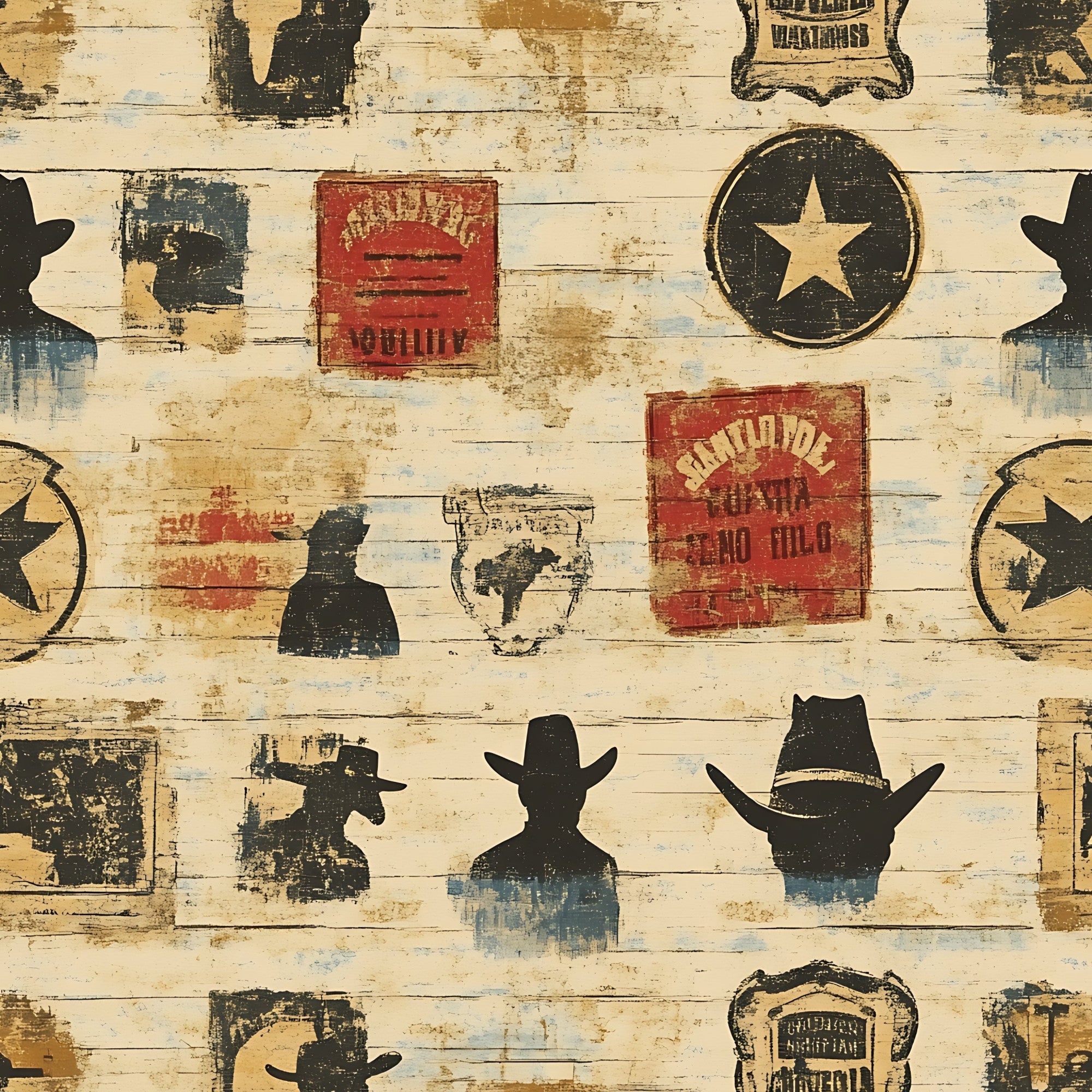 Frontier Outlaws Pattern 19 Minky Fabric