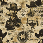 Frontier Outlaws Pattern 20 Minky Fabric