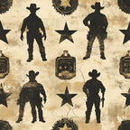 Frontier Outlaws Pattern 3 Minky Fabric
