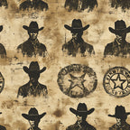 Frontier Outlaws Pattern 6 Minky Fabric