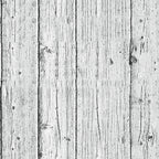 Weathered wooden planks with visible grain lines and knots, arranged vertically. The surface appears aged, with a light gray color and rough texture.