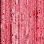 Red-painted wooden planks with visible wood grain and knots.
