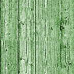 Green wooden planks with vertical lines and visible grain texture.