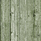 Weathered wooden planks with visible grain and knots, colored in shades of green.