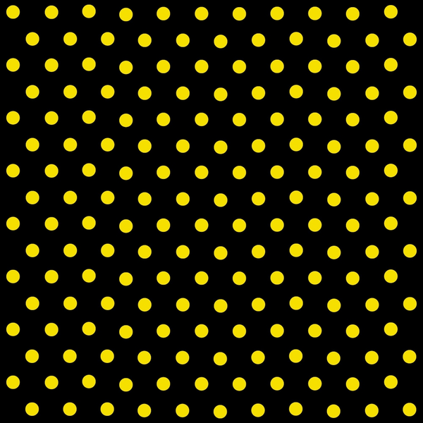 A pattern of evenly spaced yellow dots on a black background.